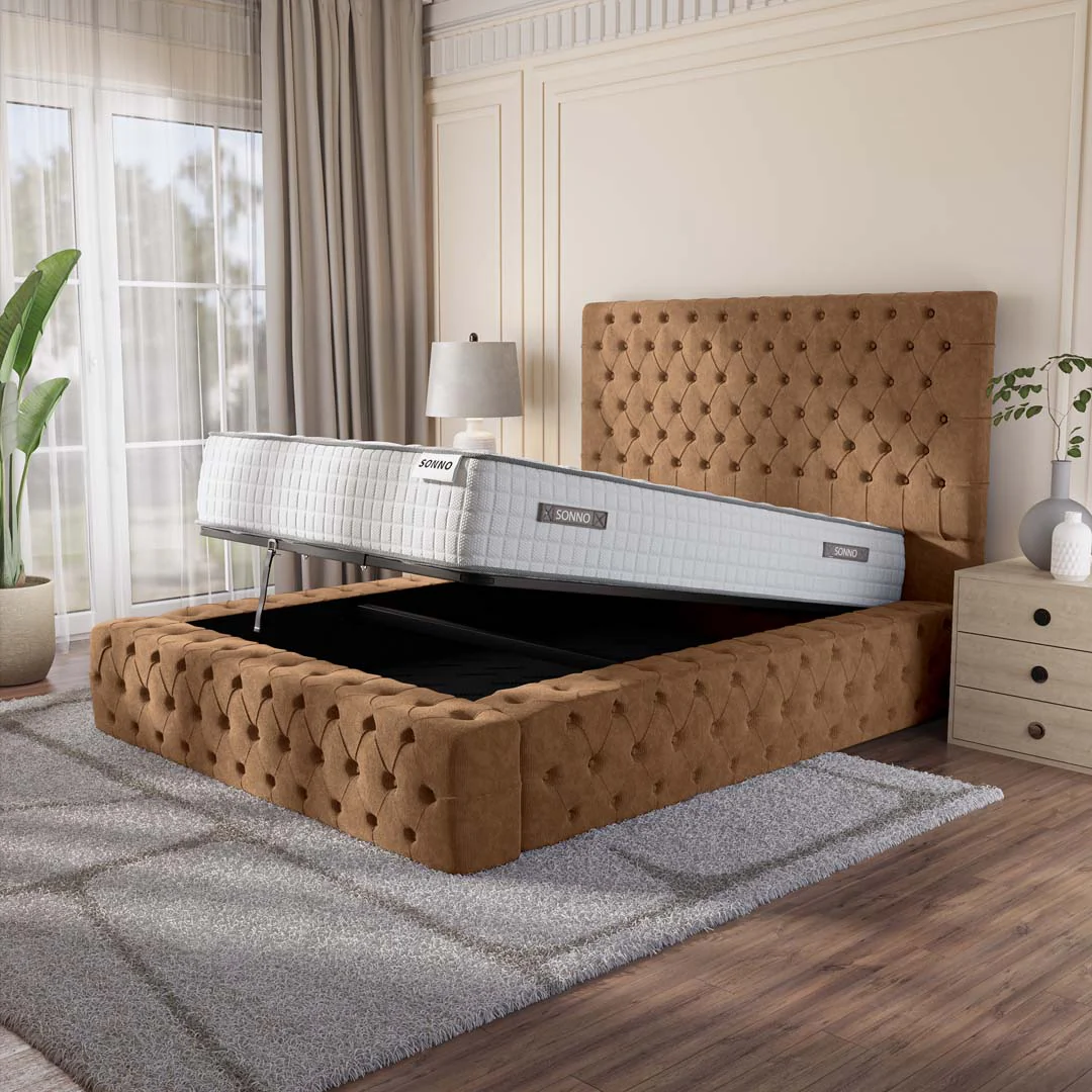 Ambassador Upholstered Ottoman Bed