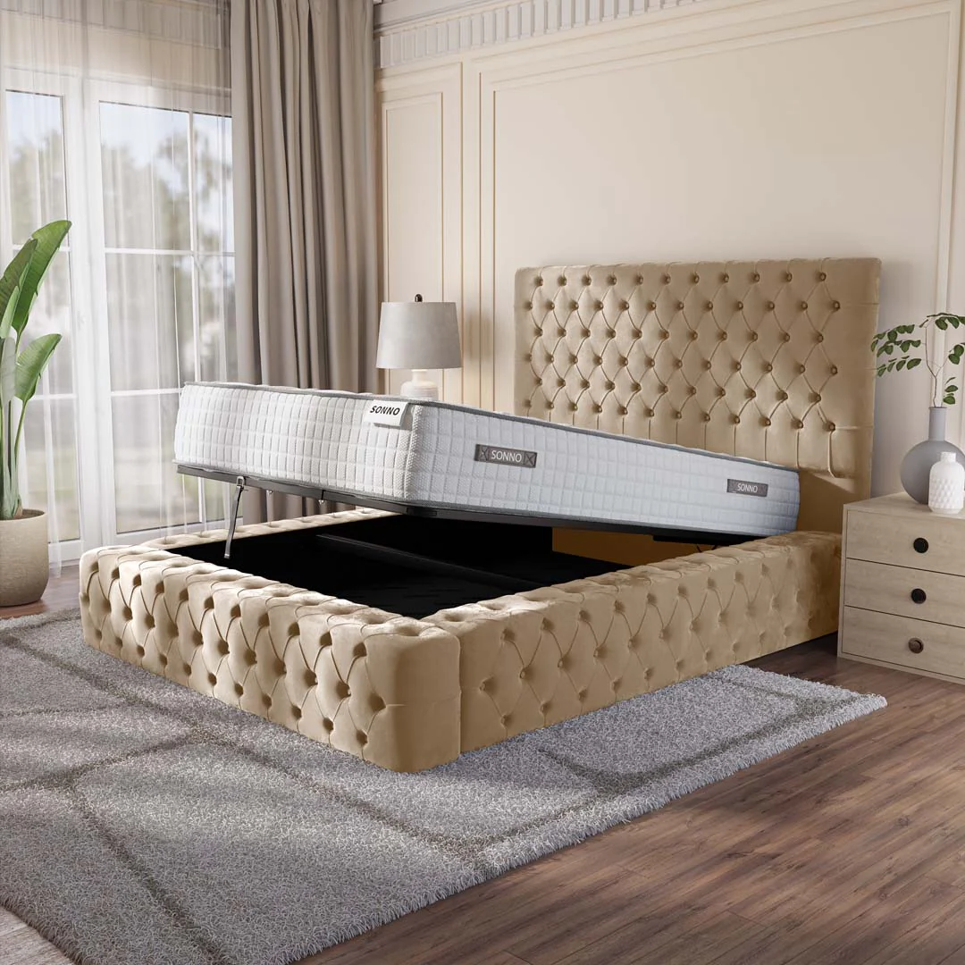 Ambassador Upholstered Ottoman Bed
