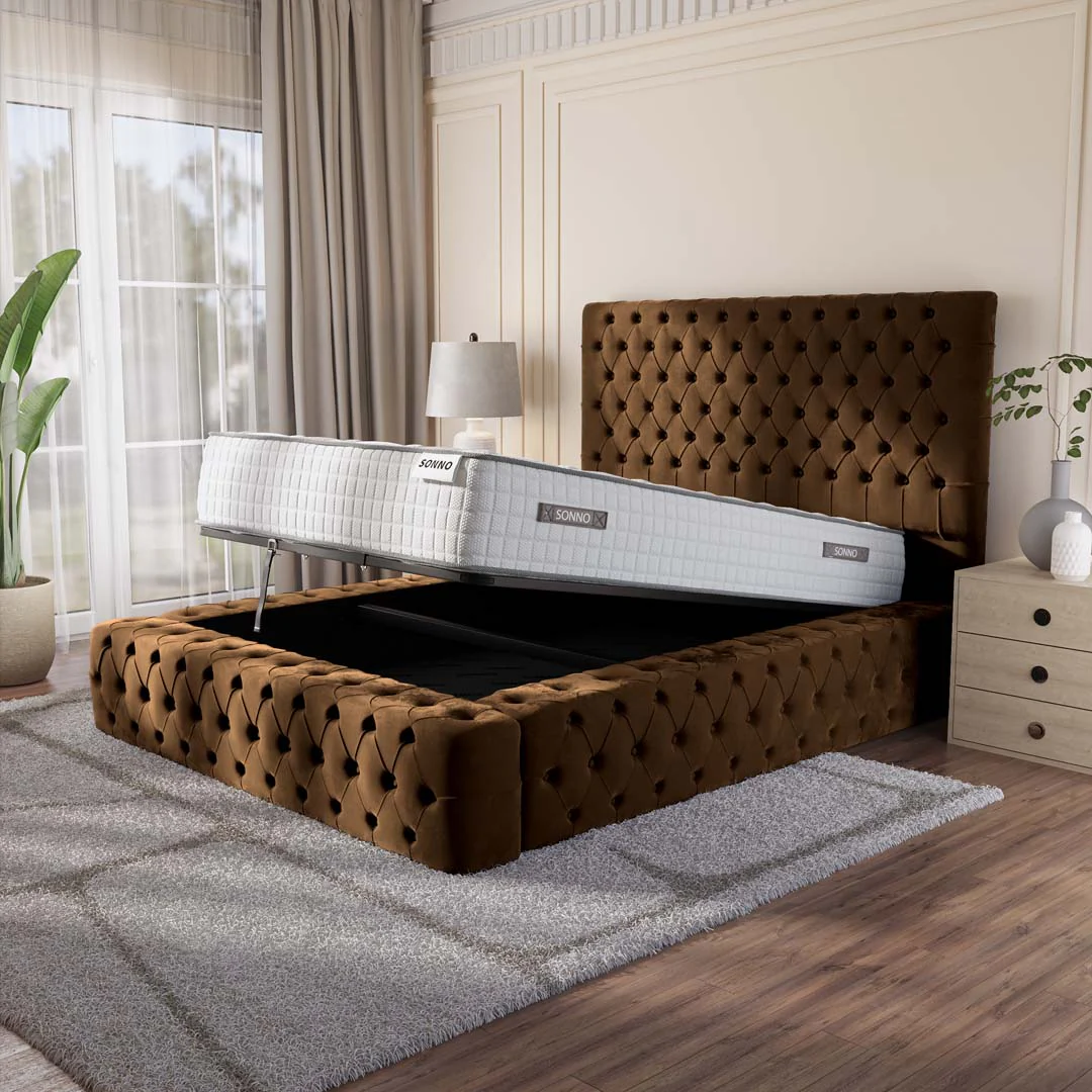 Ambassador Upholstered Ottoman Bed