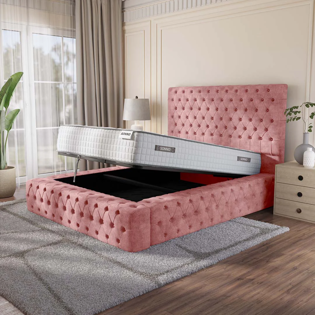 Ambassador Upholstered Ottoman Bed