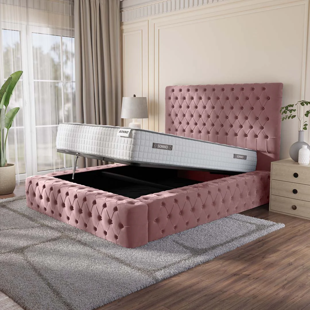 Ambassador Upholstered Ottoman Bed