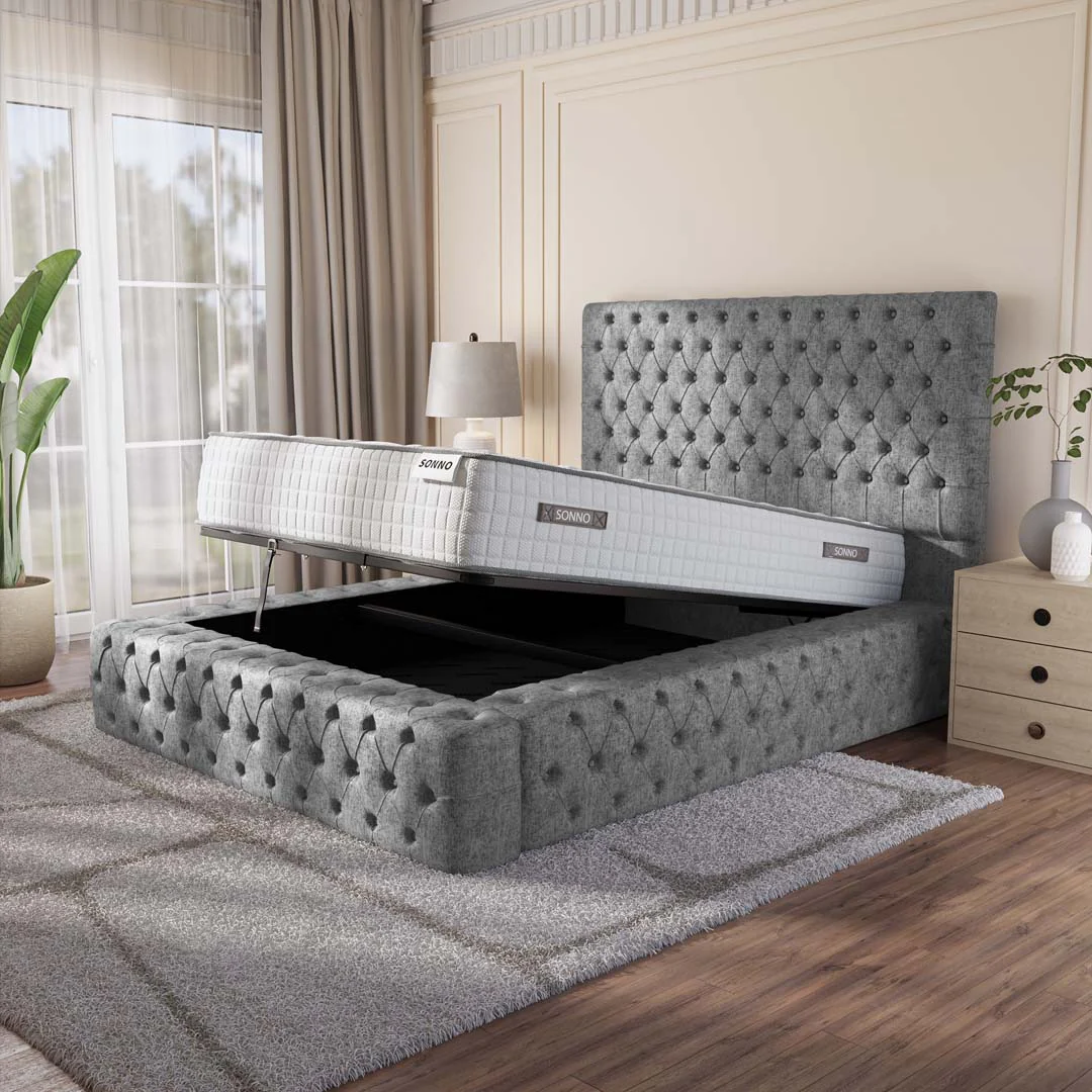 Ambassador Upholstered Ottoman Bed