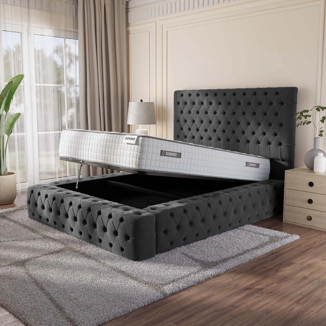 Ambassador Upholstered Ottoman Bed