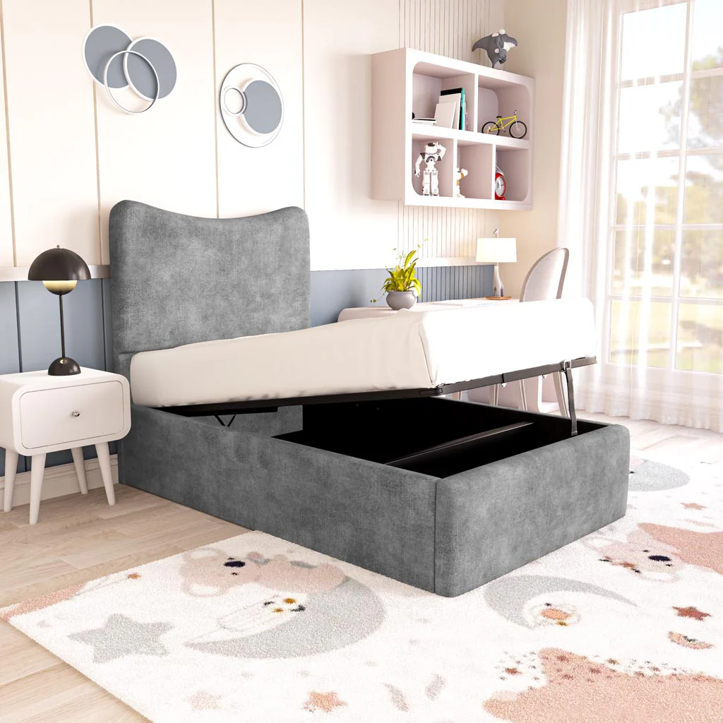 Cairo Kids Upholstered Ottoman Bed