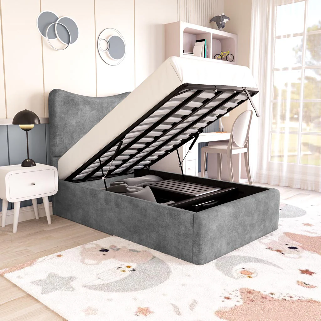 Cairo Kids Upholstered Ottoman Bed - Image 6