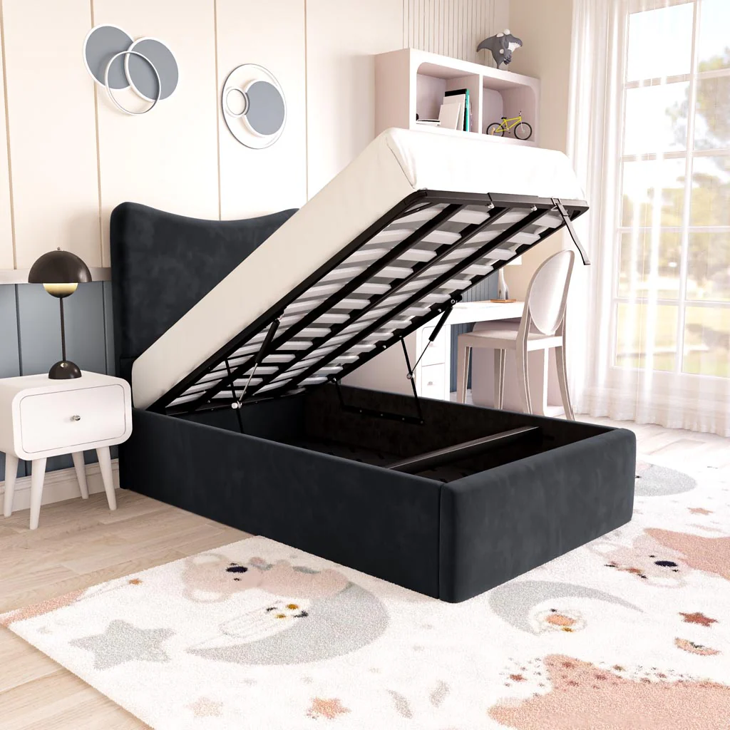 Cairo Kids Upholstered Ottoman Bed - Image 2
