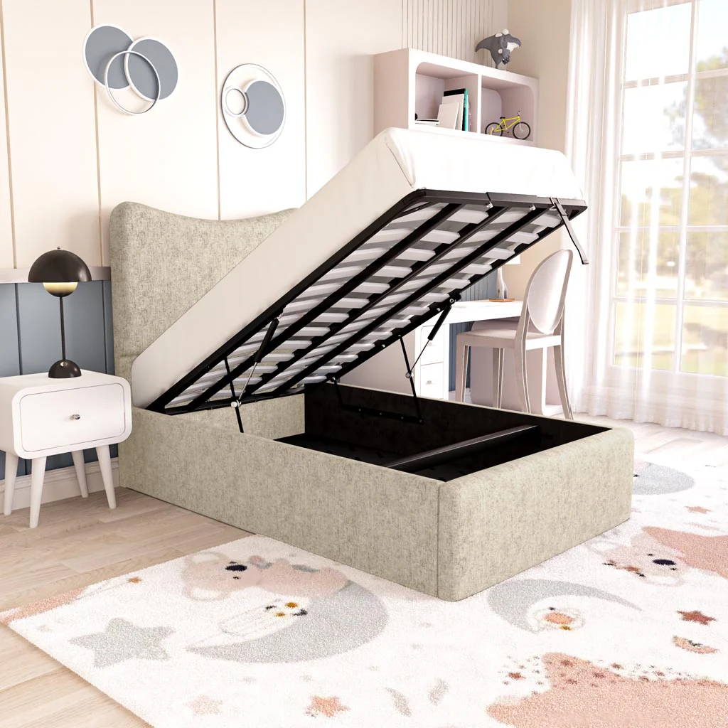 Cairo Kids Upholstered Ottoman Bed - Image 2