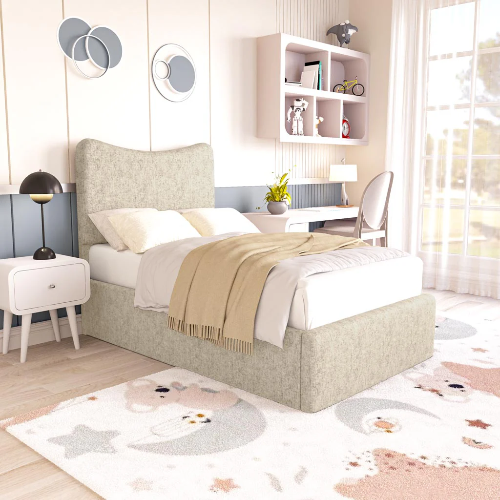 Cairo Kids Upholstered Ottoman Bed - Image 3