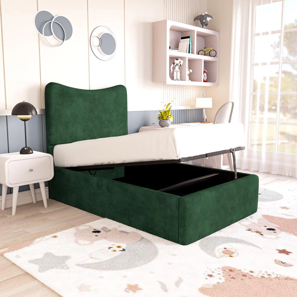 Cairo Kids Upholstered Ottoman Bed