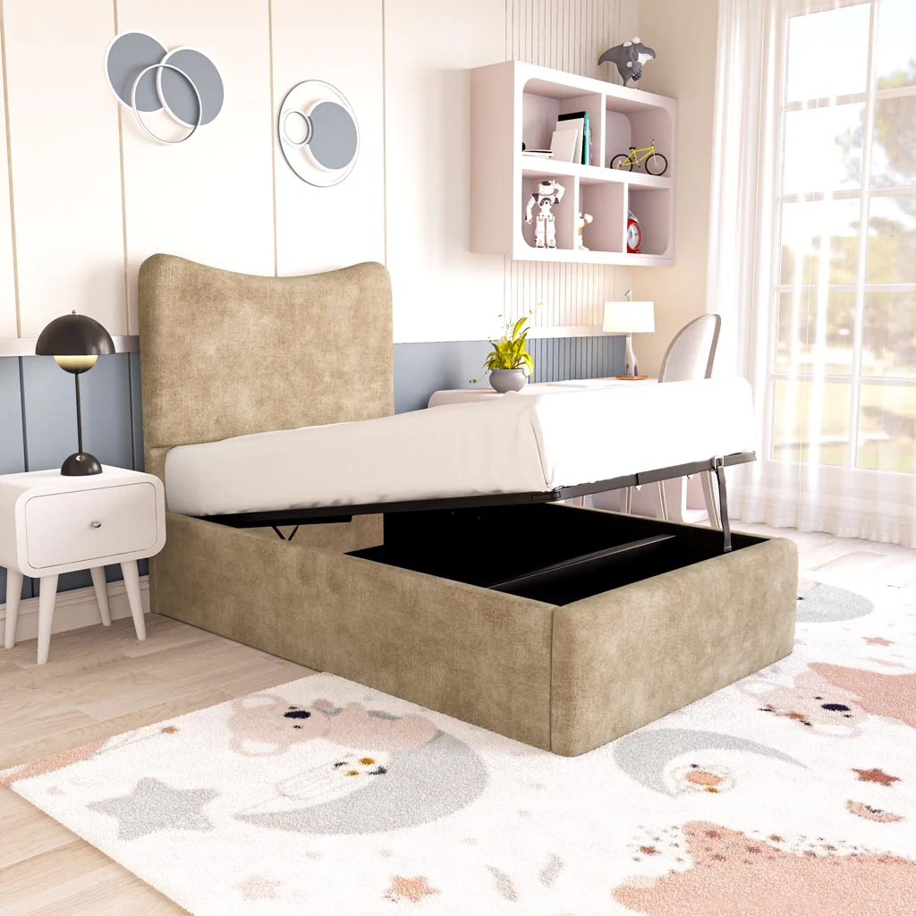 Cairo Kids Upholstered Ottoman Bed