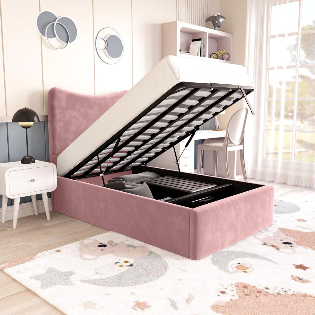 Cairo Kids Upholstered Ottoman Bed - Image 6