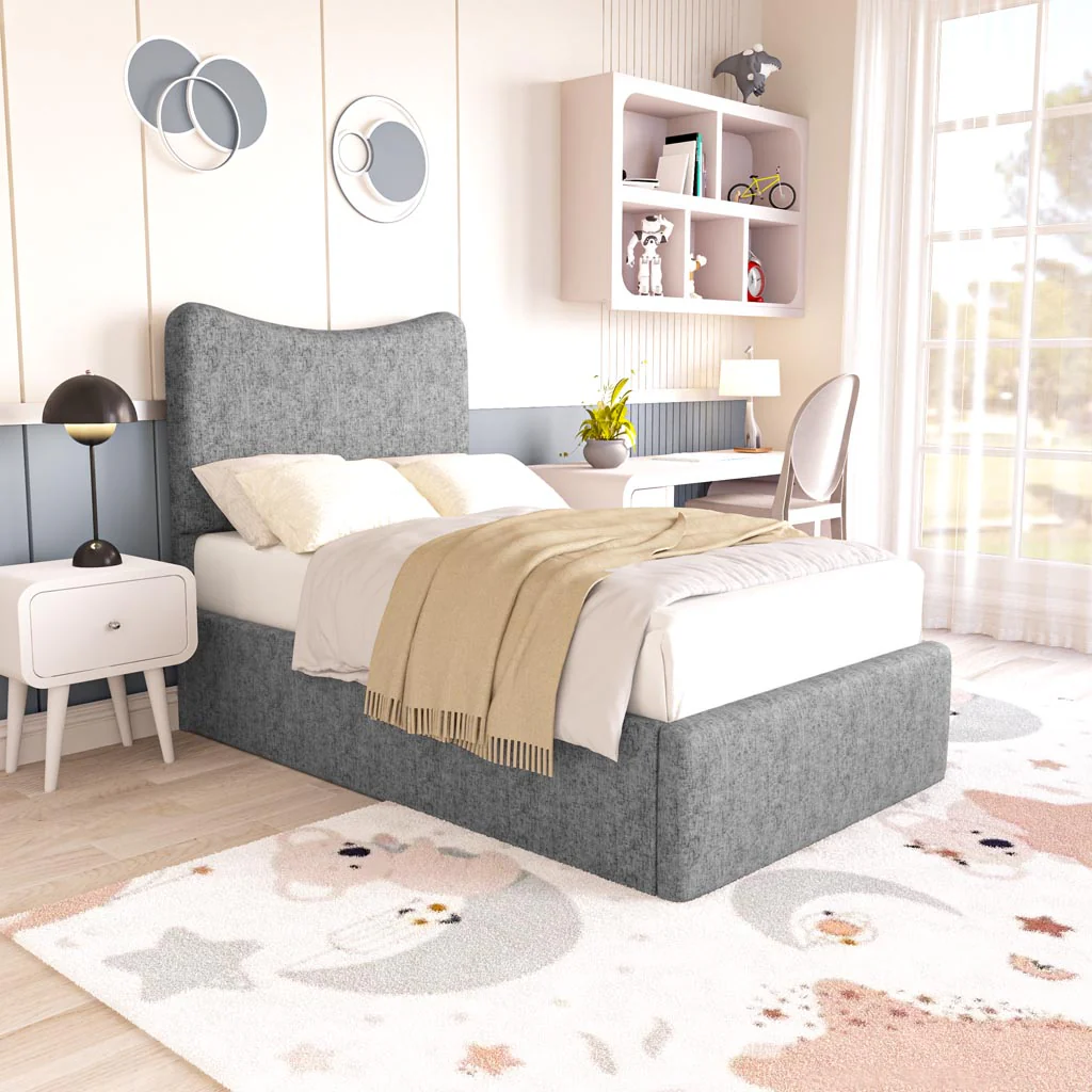 Cairo Kids Upholstered Ottoman Bed - Image 3