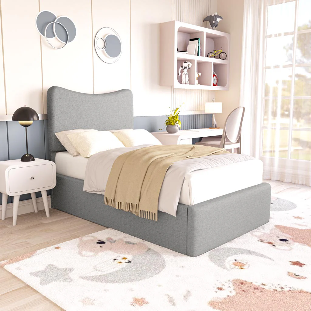 Cairo Kids Upholstered Ottoman Bed - Image 3