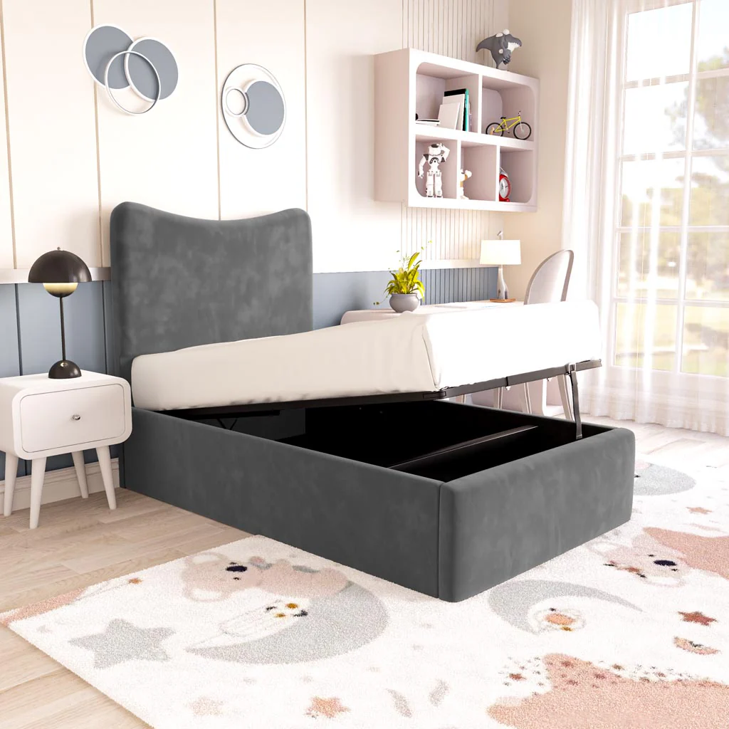 Cairo Kids Upholstered Ottoman Bed