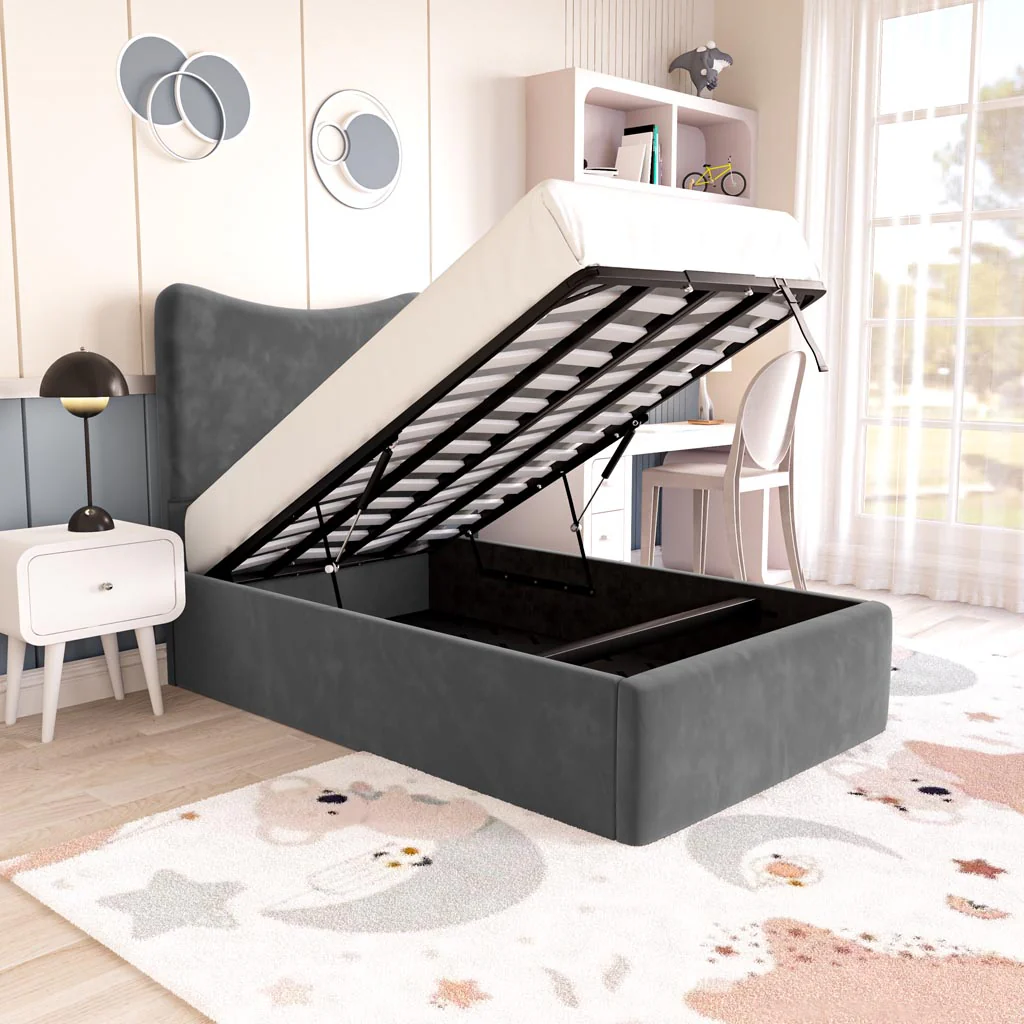 Cairo Kids Upholstered Ottoman Bed - Image 2