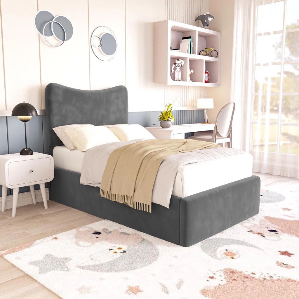 Cairo Kids Upholstered Ottoman Bed - Image 3