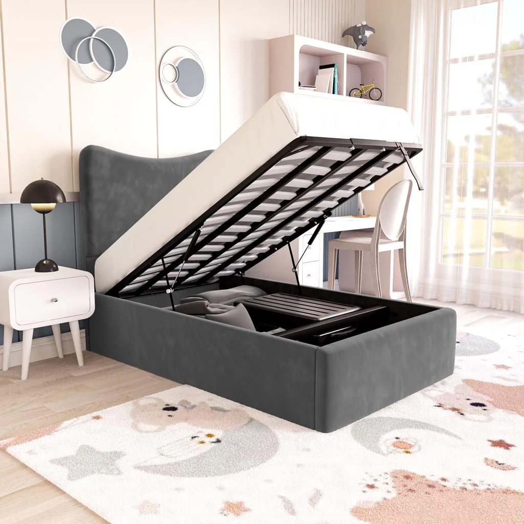 Cairo Kids Upholstered Ottoman Bed - Image 6