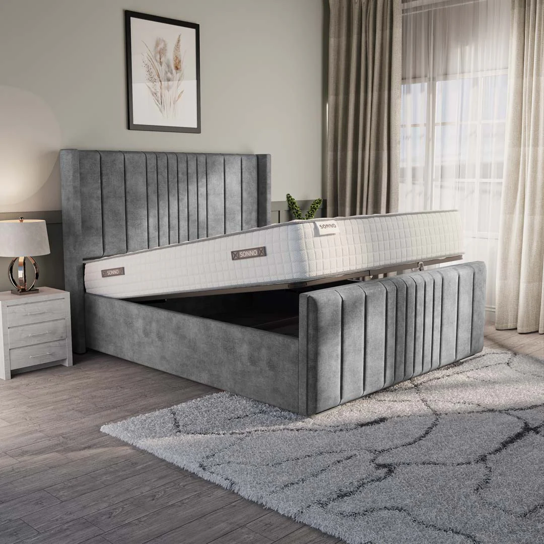 Cambridge Upholstered Ottoman Bed
