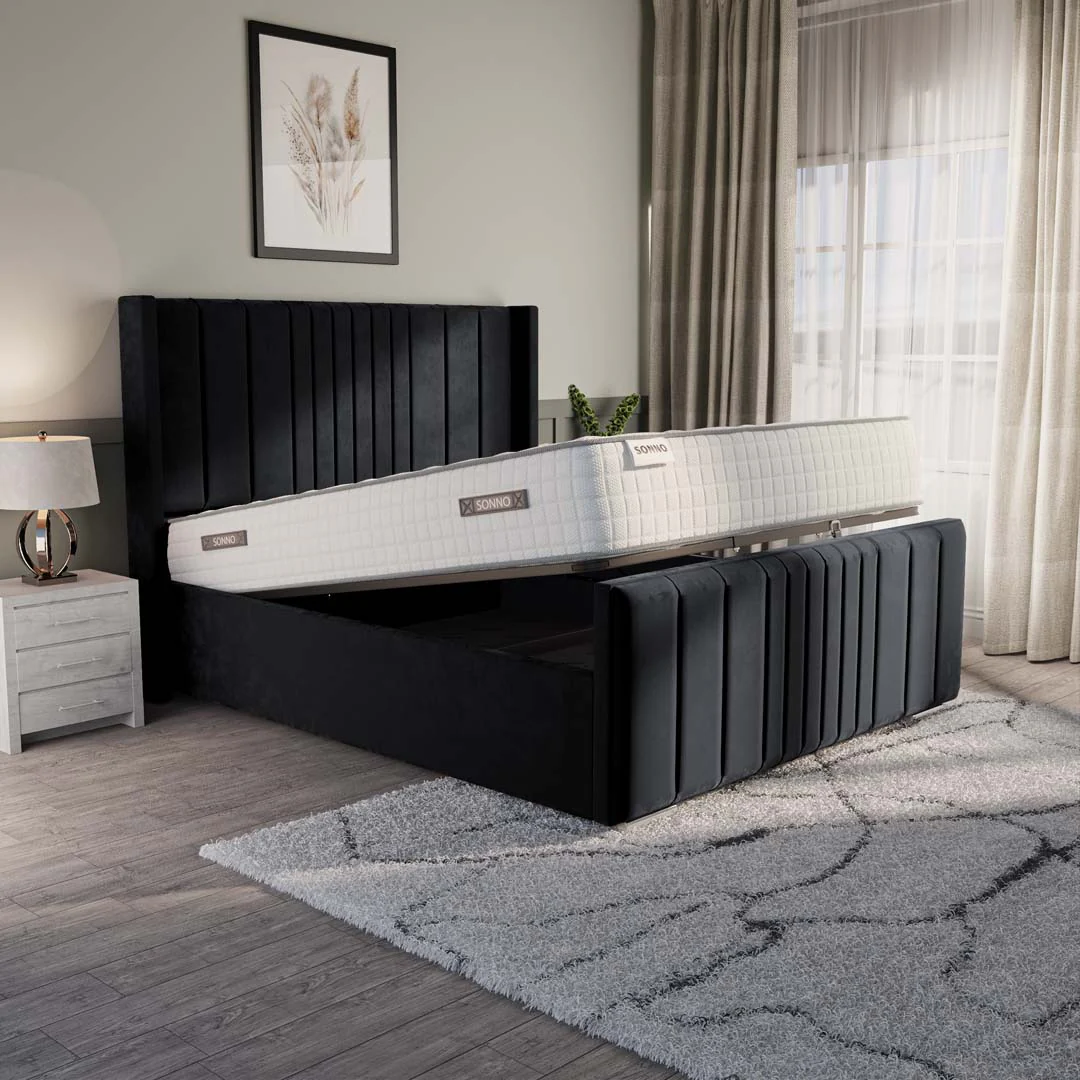 Cambridge Upholstered Ottoman Bed