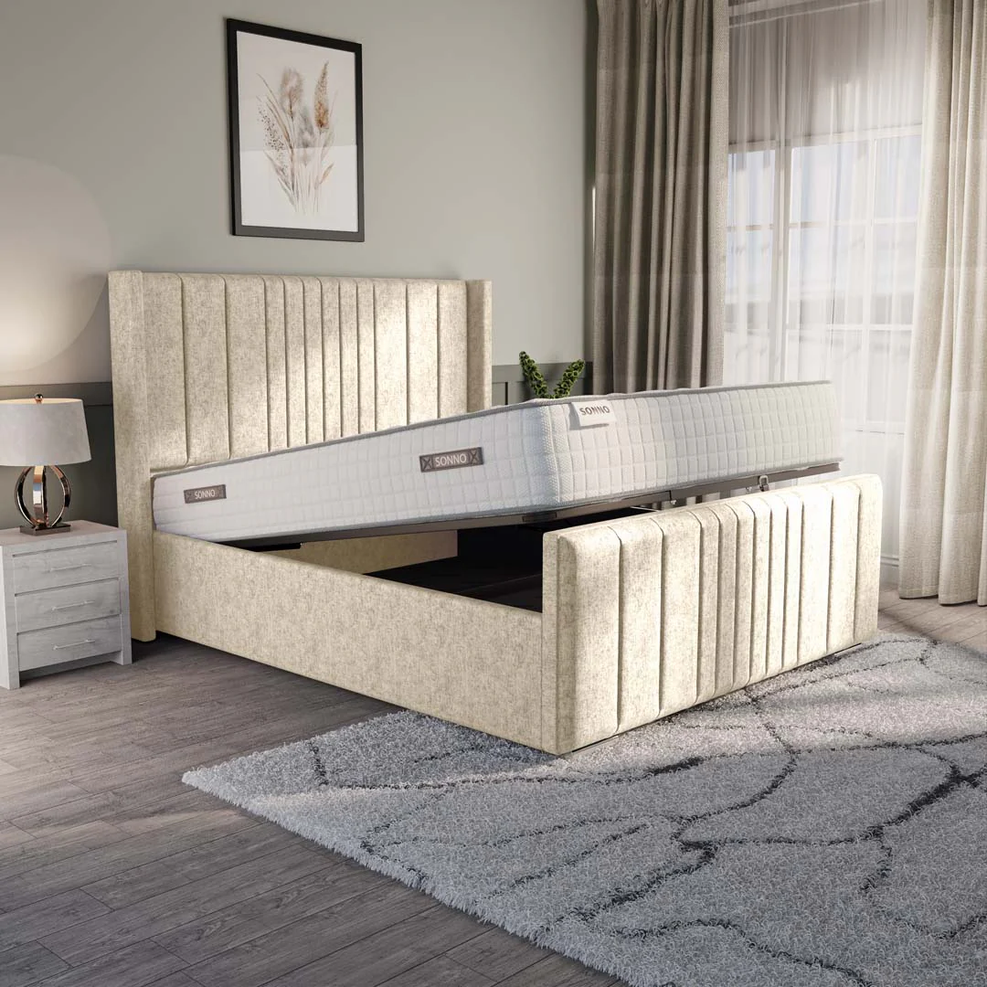 Cambridge Upholstered Ottoman Bed