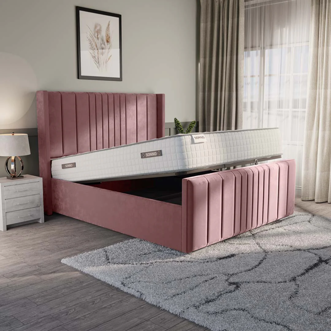 Cambridge Upholstered Ottoman Bed
