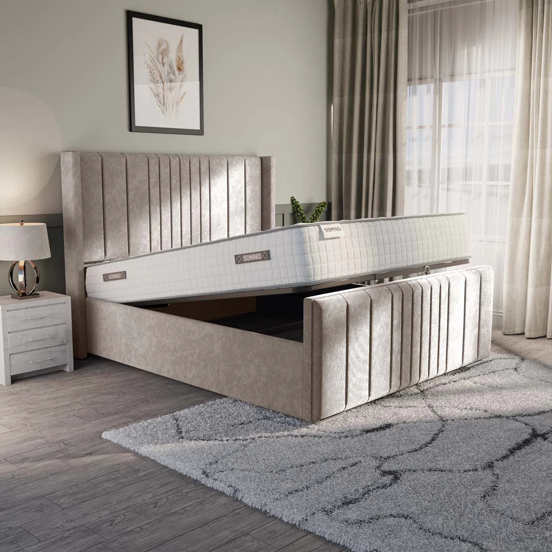 Cambridge Upholstered Ottoman Bed