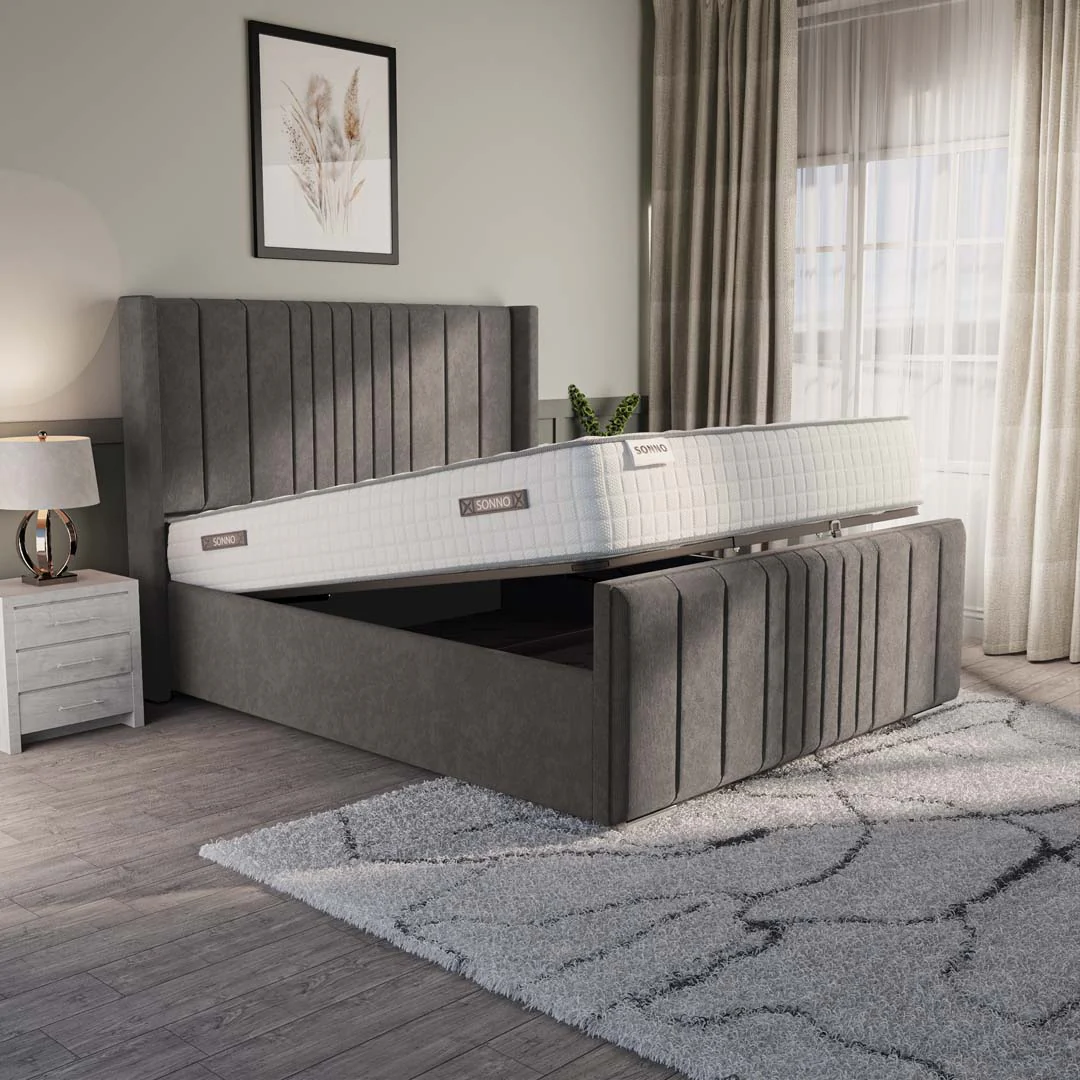Cambridge Upholstered Ottoman Bed