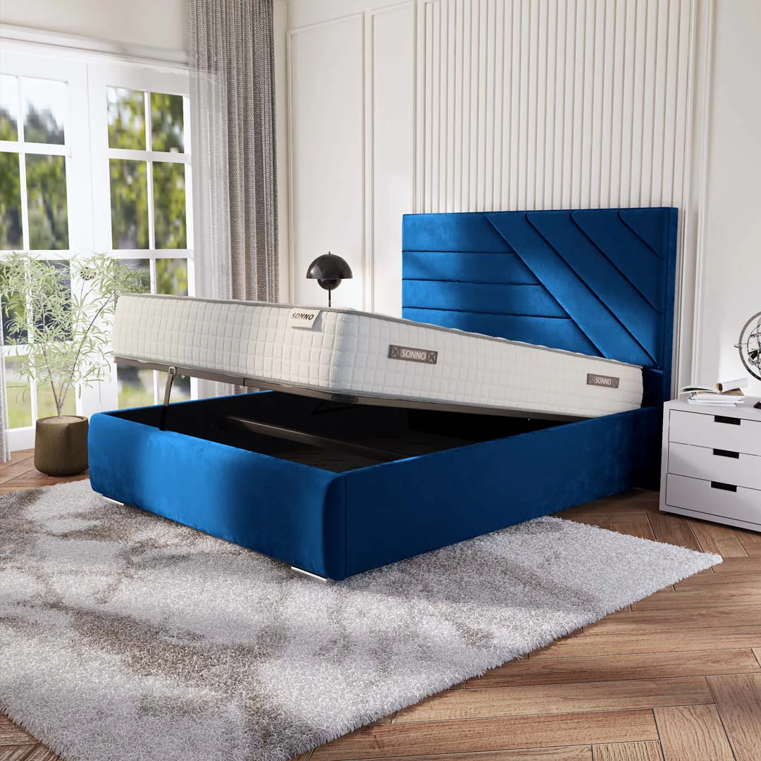 Chicago Upholstered Ottoman Bed