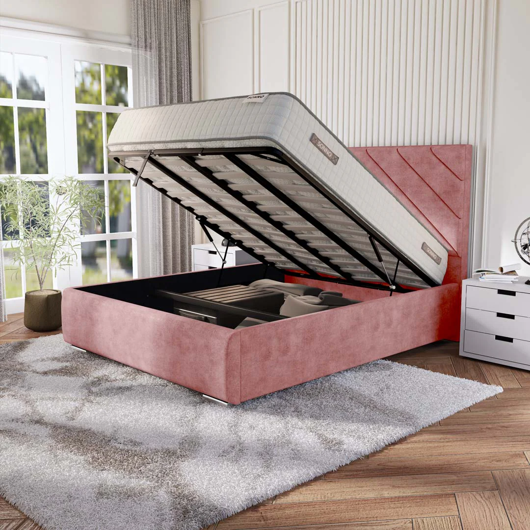 Chicago Upholstered Ottoman Bed - Image 6