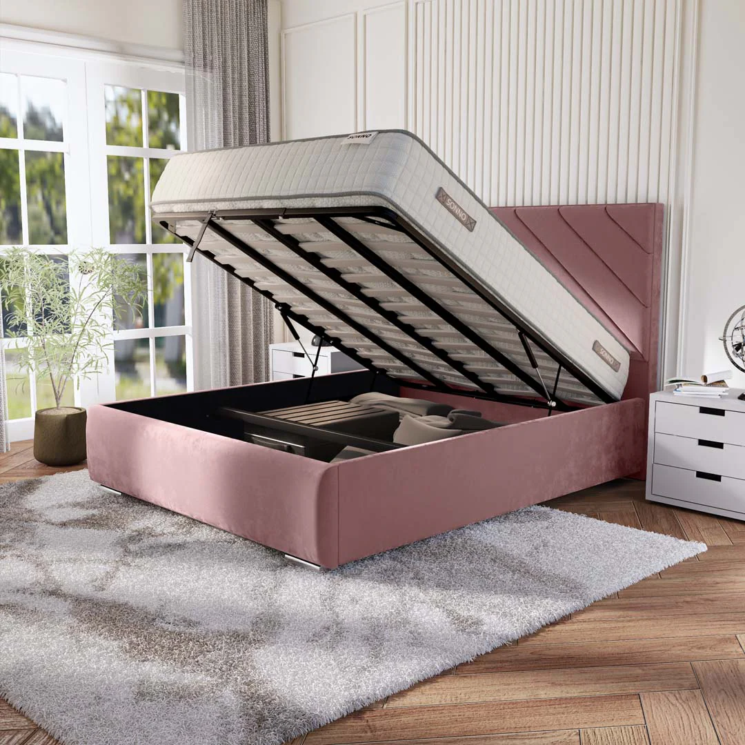Chicago Upholstered Ottoman Bed - Image 6