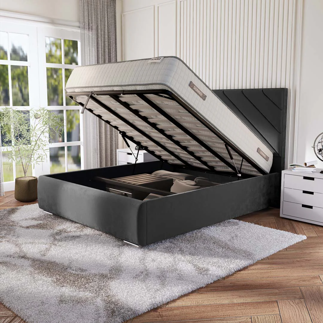 Chicago Upholstered Ottoman Bed - Image 6
