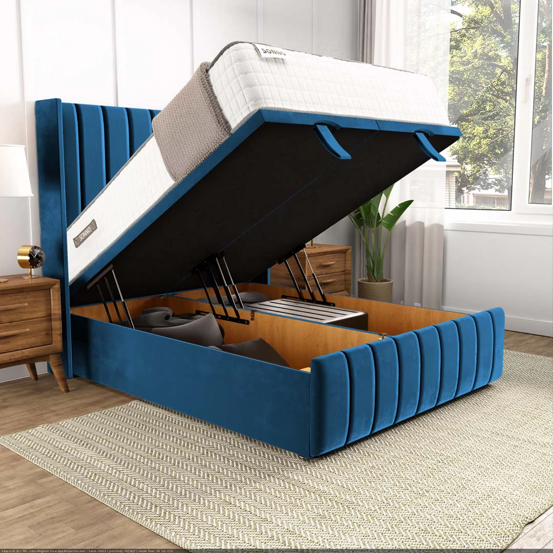 Cidra Wingback Ottoman Divan Bed - Image 6