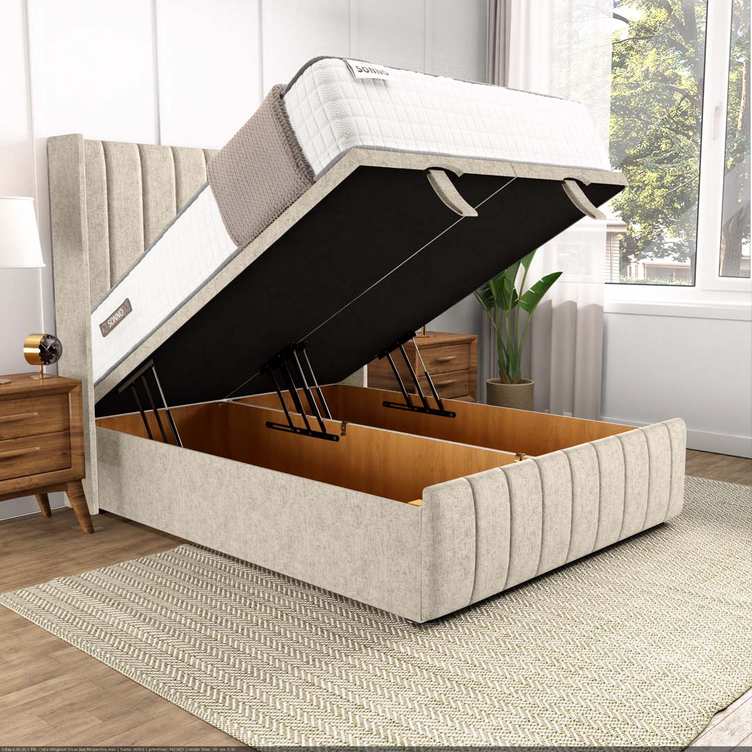 Cidra Wingback Ottoman Divan Bed - Image 2