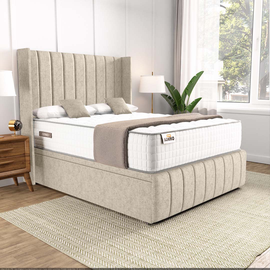 Cidra Wingback Ottoman Divan Bed - Image 3