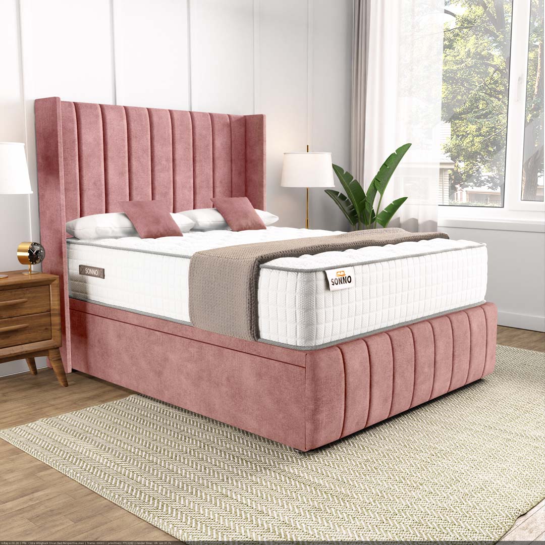 Cidra Wingback Ottoman Divan Bed - Image 3