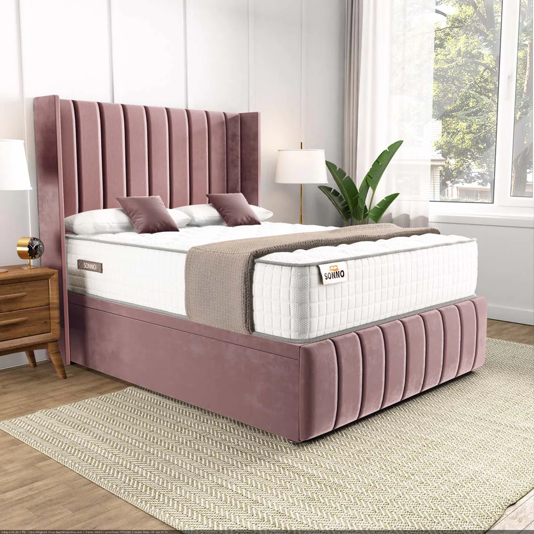 Cidra Wingback Ottoman Divan Bed - Image 3