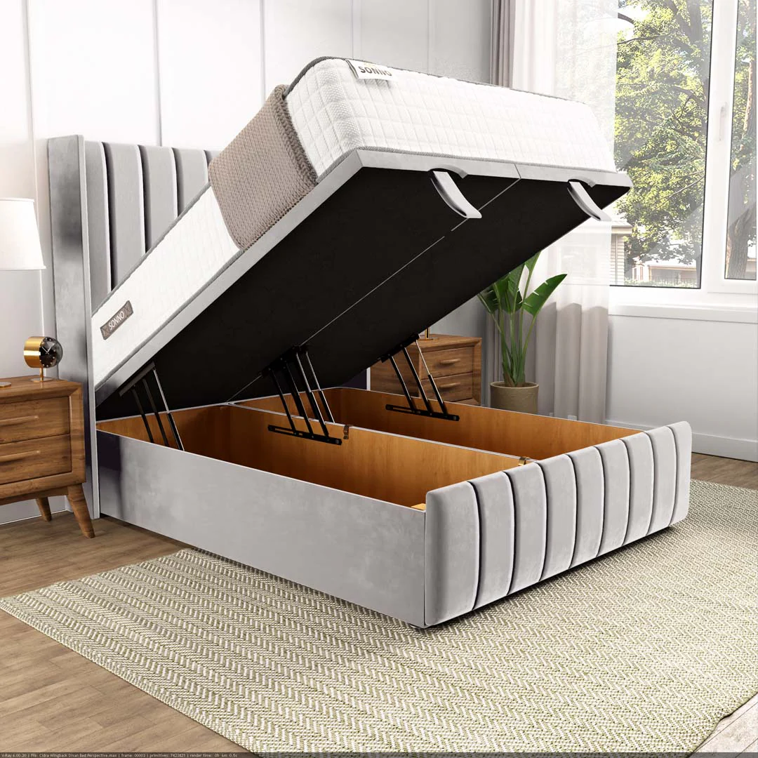 Cidra Wingback Ottoman Divan Bed - Image 2