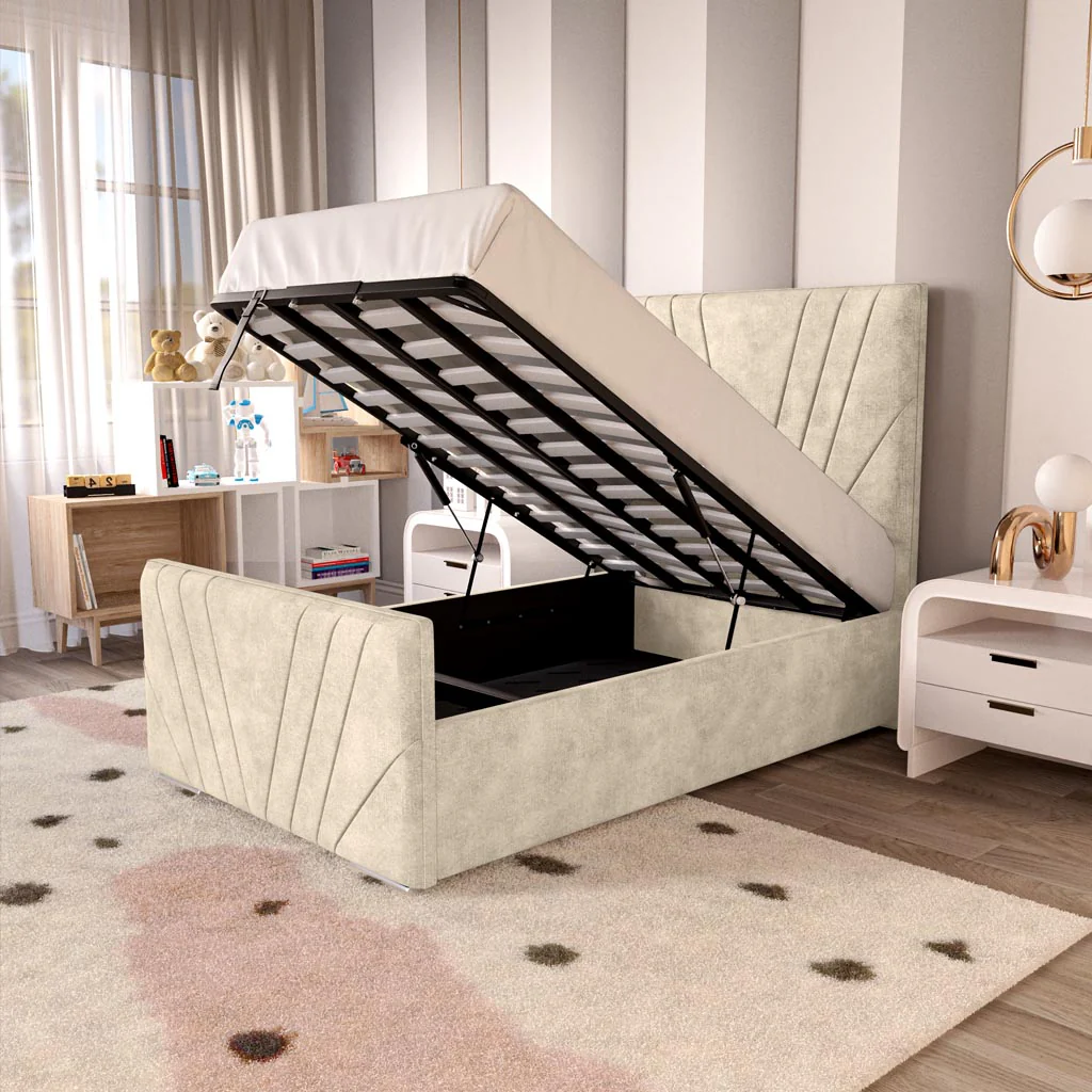 Fiji Kids Sunrise Upholstered Ottoman Bed - Image 2