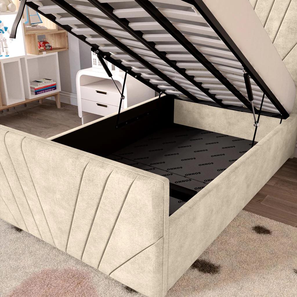 Fiji Kids Sunrise Upholstered Ottoman Bed - Image 7