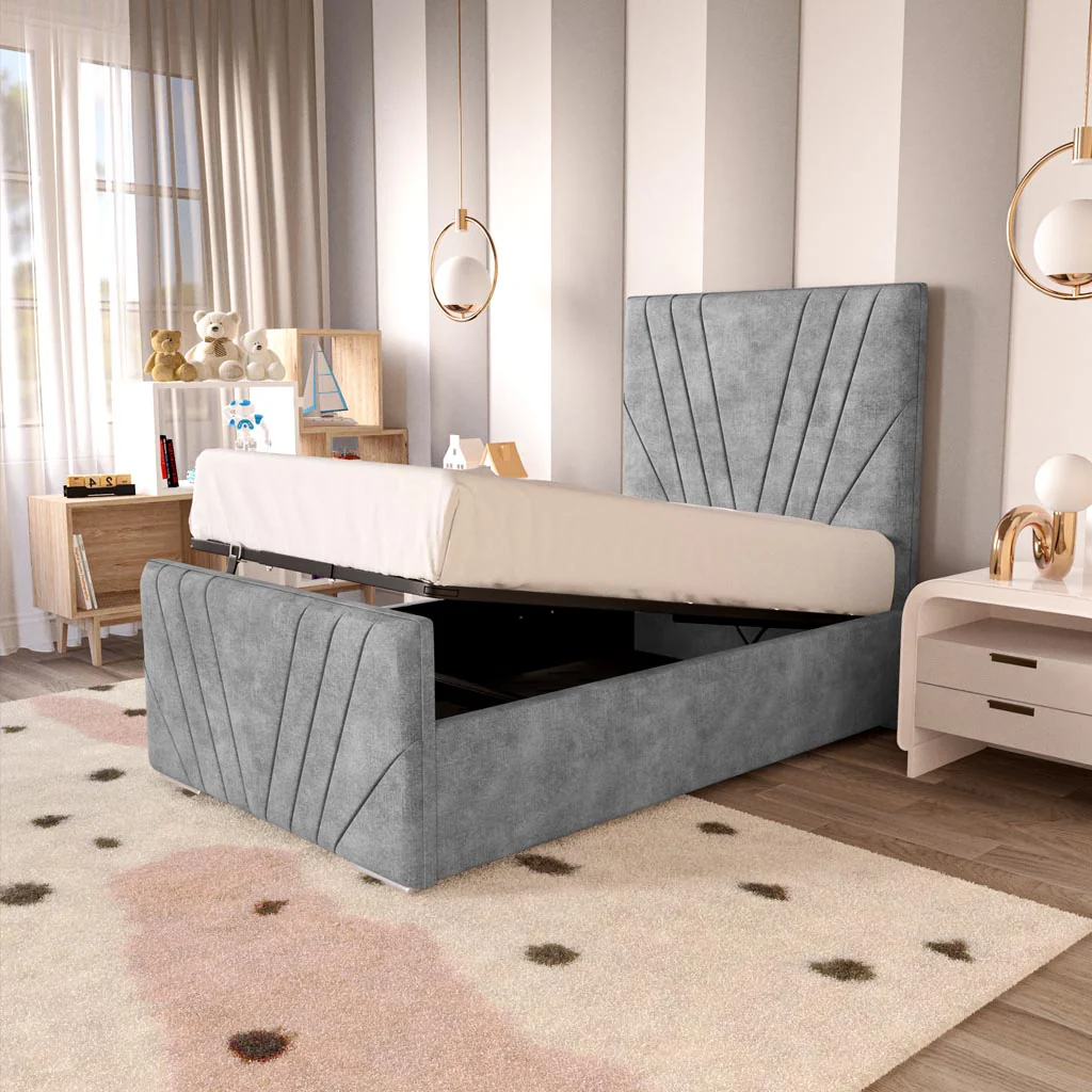 Fiji Kids Sunrise Upholstered Ottoman Bed