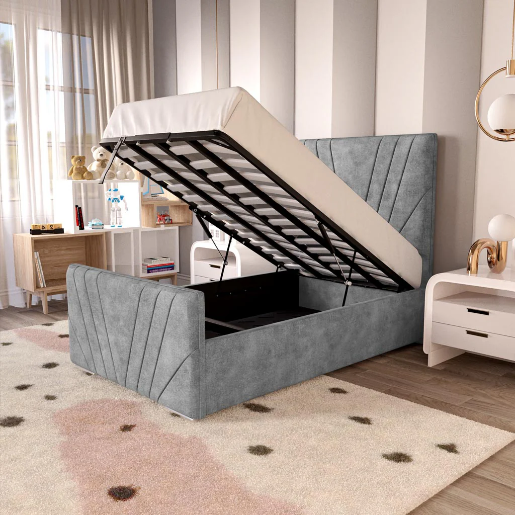 Fiji Kids Sunrise Upholstered Ottoman Bed - Image 2