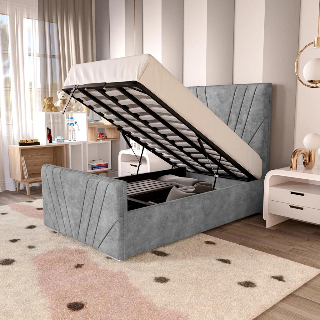 Fiji Kids Sunrise Upholstered Ottoman Bed - Image 6