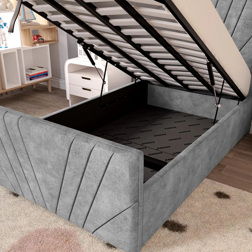 Fiji Kids Sunrise Upholstered Ottoman Bed - Image 7