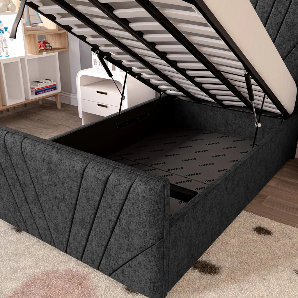 Fiji Kids Sunrise Upholstered Ottoman Bed - Image 7