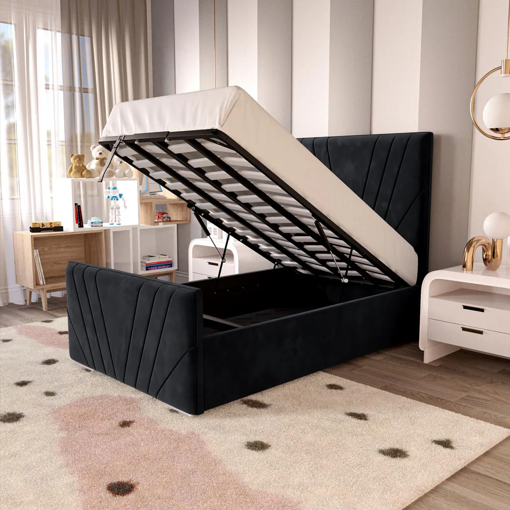 Fiji Kids Sunrise Upholstered Ottoman Bed - Image 2