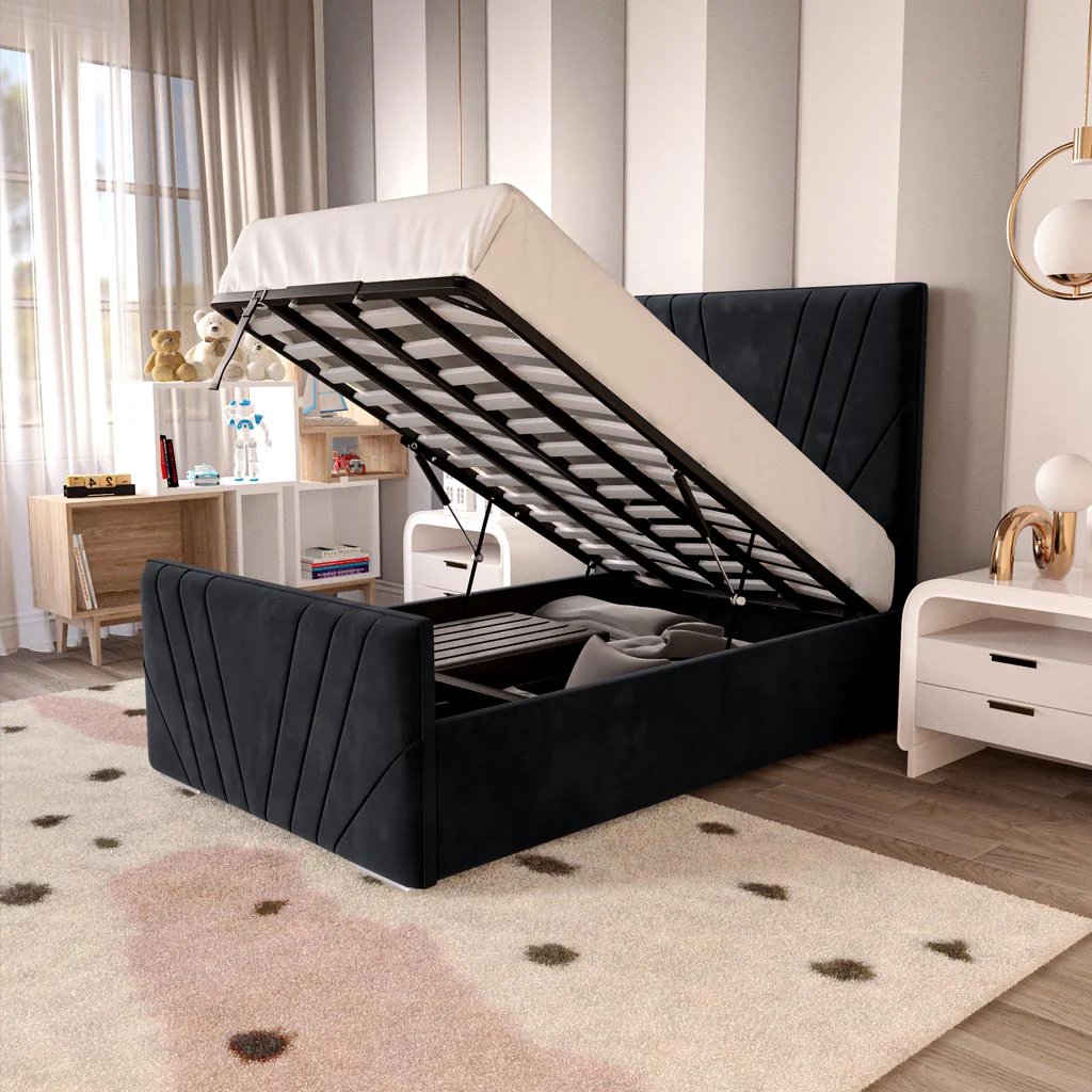 Fiji Kids Sunrise Upholstered Ottoman Bed - Image 6