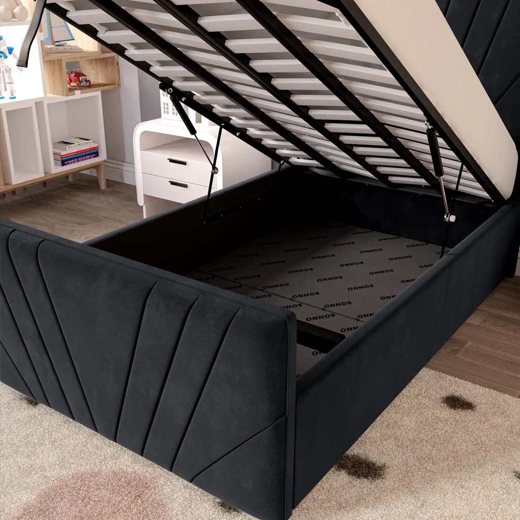 Fiji Kids Sunrise Upholstered Ottoman Bed - Image 7