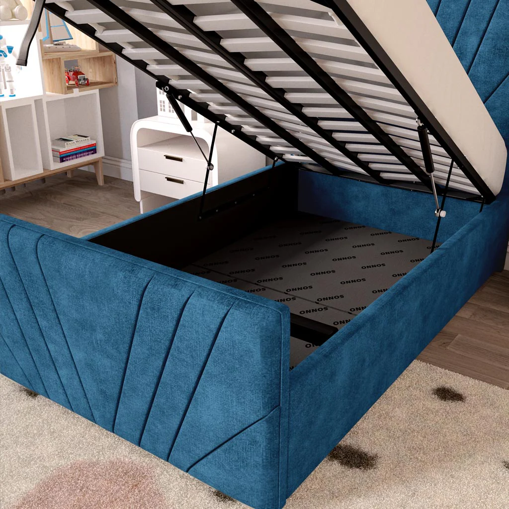 Fiji Kids Sunrise Upholstered Ottoman Bed - Image 7