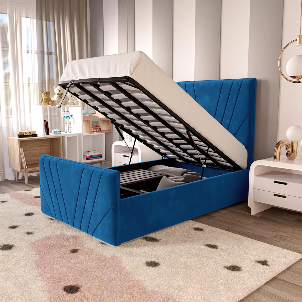 Fiji Kids Sunrise Upholstered Ottoman Bed - Image 6