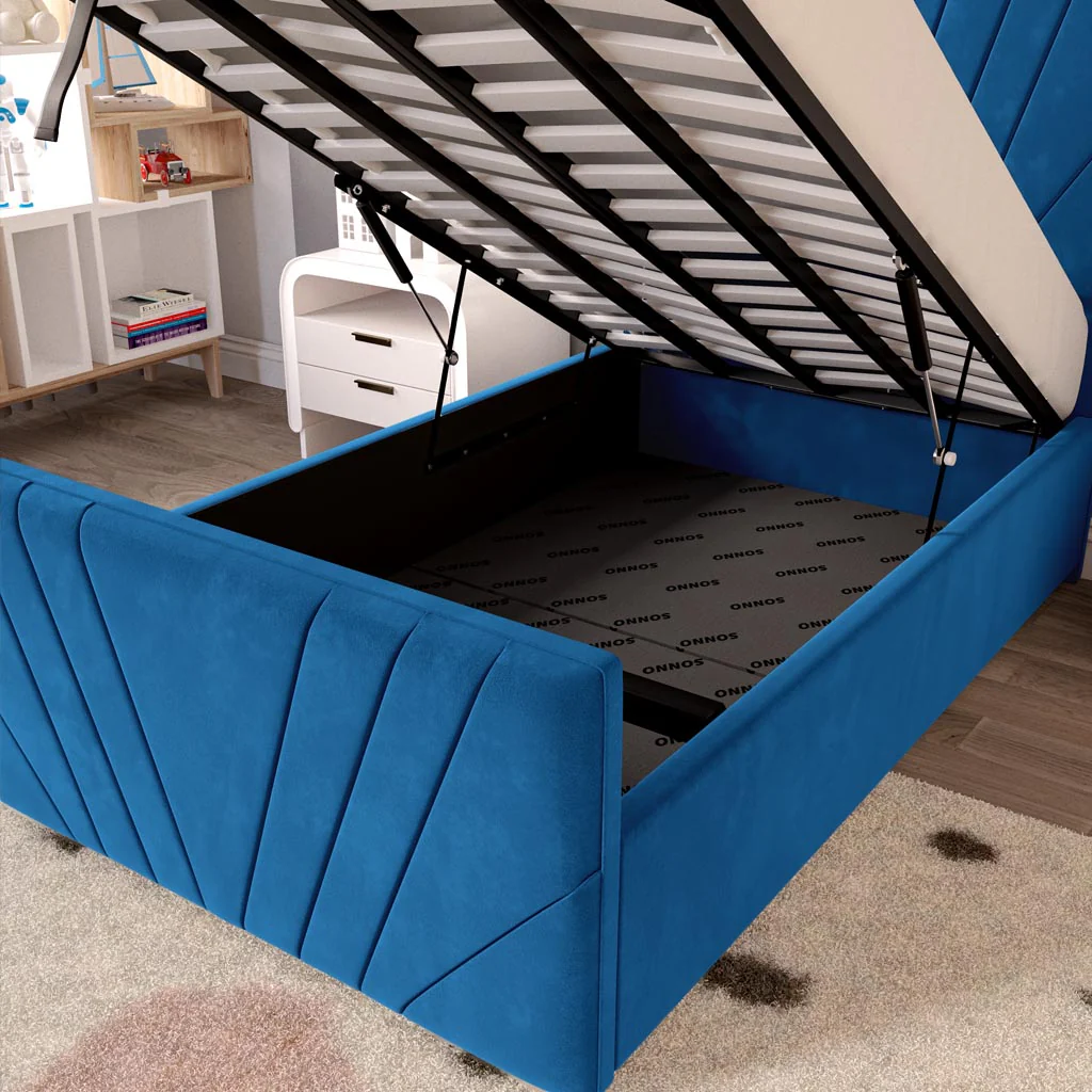 Fiji Kids Sunrise Upholstered Ottoman Bed - Image 7
